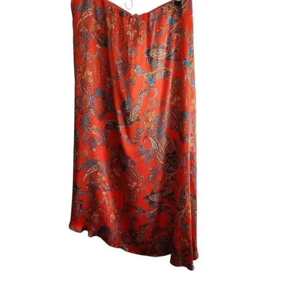 Revolve L'AGENCE Skirt Esa Sarong Womens Large 100% Silk Paisley Boho $550 Retai